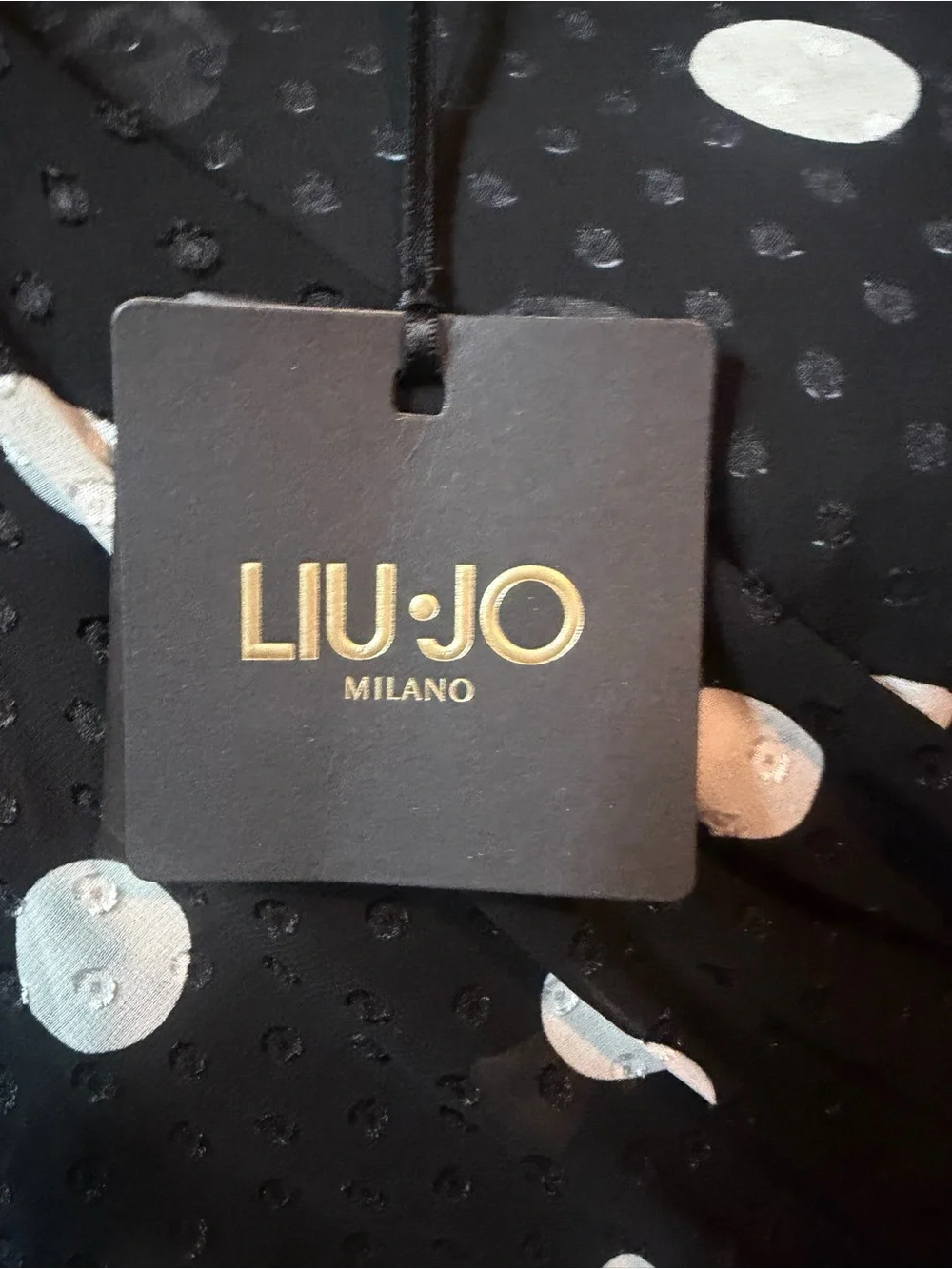 LIU.JO Milano Black and White Polka Dot Mini Dress